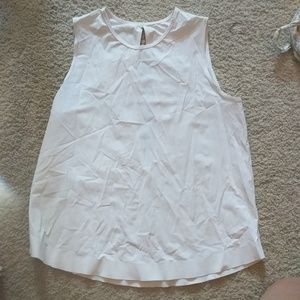 White Lulu muscle tank